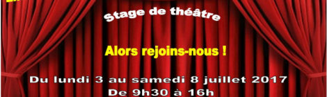 Stage théâtre juillet