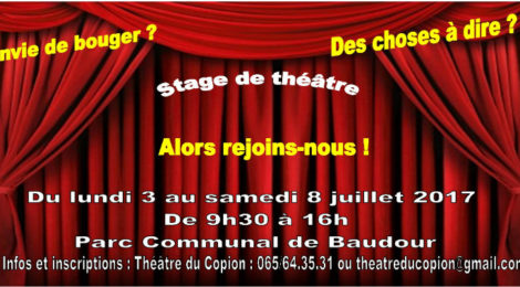 Stage théâtre juillet